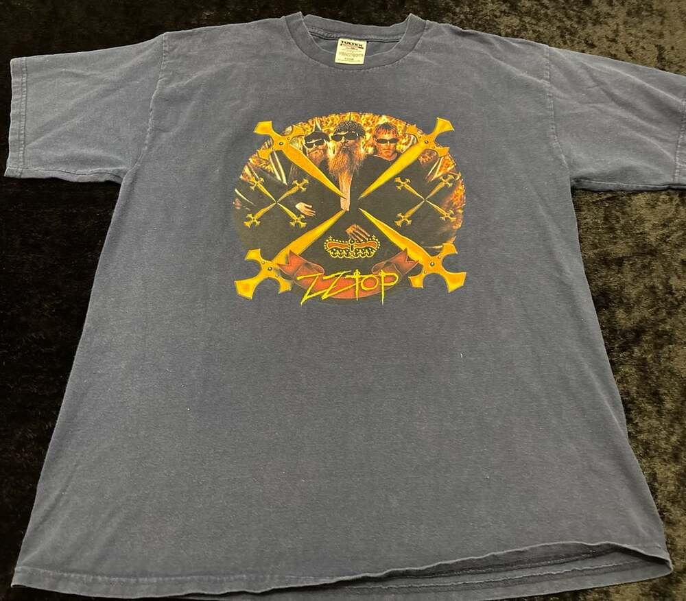 Men XL Vintage ZZ Top XXX Tour Band T-Shirt